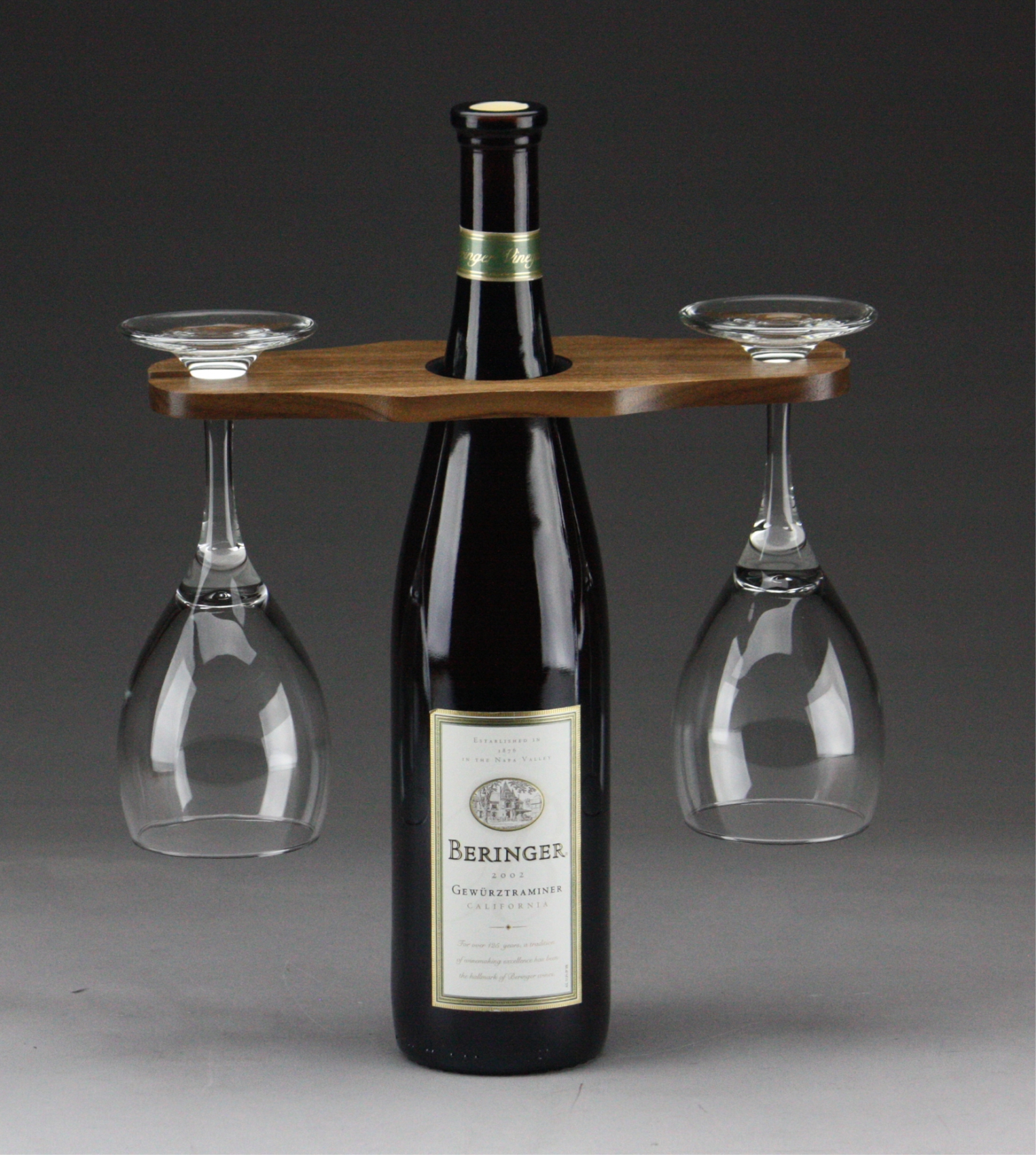 Two Glass<br/> Wine Bottle <br/>Topper - WBT2-A