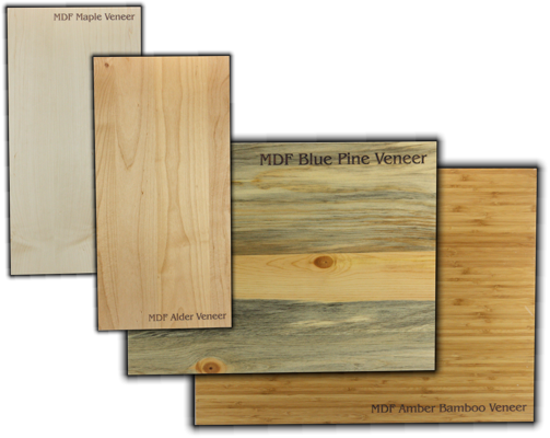 Veneer MDF Core Wood Strip<br/>6" x 16" x<br/>  (5/32" or 1/4") 