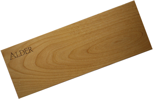 Wood Strip (Alder/Maple/Cherry) 4" x 19" x  (1/16", 3/32", 1/8", 3/16" or 1/4") 